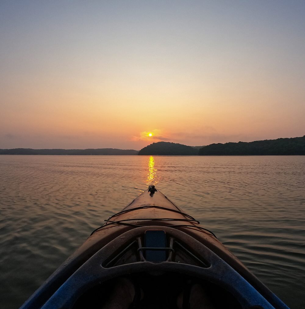 Lake of the Ozarks at sunset